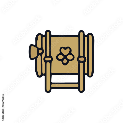 Traditional Wooden Butter Churn Icon