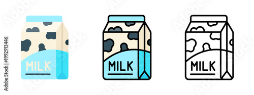 Milk carton box dairy beverage packaging container