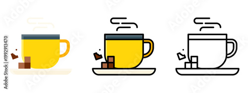 Hot drink coffee tea cup warm beverage steam