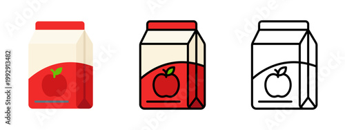 Fruit juice carton fresh beverage apple juice drink