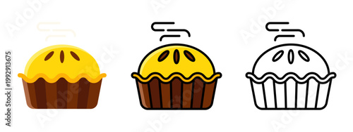 Pie dessert slice sweet baked food pastry dish