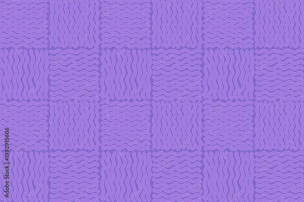 Fototapeta premium purple hand-drawing seamless pattern geometric texture background wavy lines with woven style for decoration, textile, fabric, print, wrapping, paper, card, scrapbook, cover, etc.