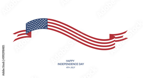 American flag, waving flag, Independence Day, patriotic vector, USA flag