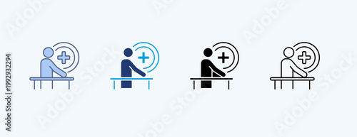 Rehabilitation Program Multiple Icon Illustration Vector