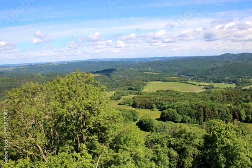 Eifelblick von der Nürburg aus