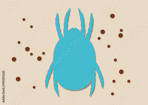 Dust mite, illustration