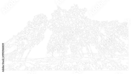 Abstract waves pattern line art illustration for modern background and textile print design.