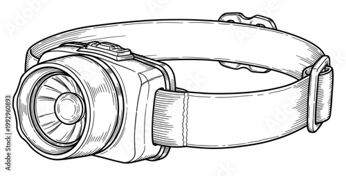 Durable outdoor headlamp provides essential handsfree lighting for various adventures and work tasks