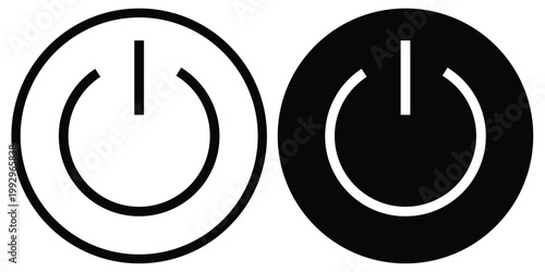 Power icon set. Power Switch Icon. Electric power icon . power  button icon with white backgroundEPS10