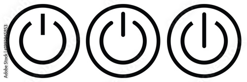 Power icon set. Power Switch Icon. Electric power icon . power  button icon with white backgroundEPS10