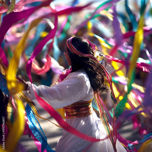Vibrant cultural celebration local festival performance art street scene dynamic perspective community engagement