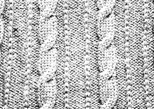 ケーブル編みニットの背景テクスチャ素材