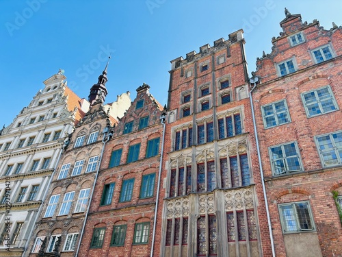 Colorful houses in Poland 