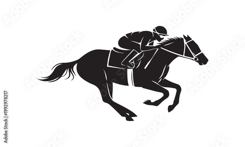 Echo of the Gallop: A Minimalist Equestrian Silhouette