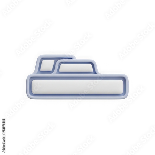 Stacked document folder icon graphic design in white and blue colors.