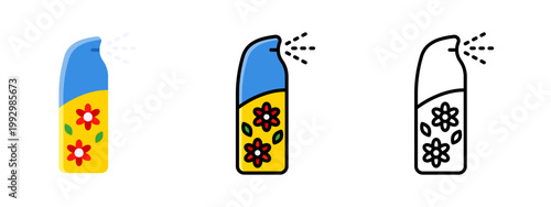 Air Freshener Spray Deodorant Product Icon Vector