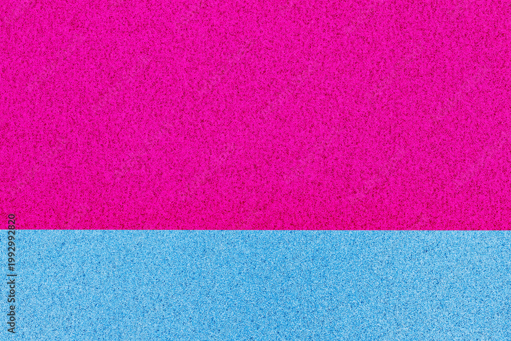 Fototapeta premium Bright colored background with pink and blue sections showing vibrant contrast in simple design