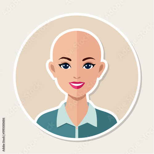 Bald Woman Avatar Icon