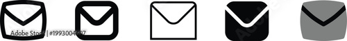 Envelope icon set 