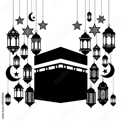 Kaaba Mecca Islamic Holy Place.