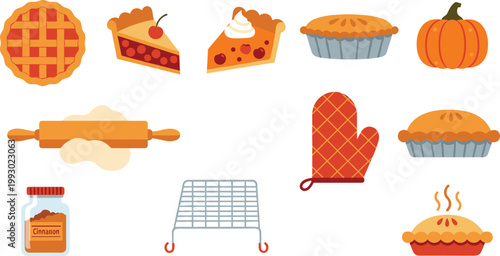 Fresh Farm Eggs and Breakfast Cooking Vector Icon Set Featuring Brown Eggs in Carton, Fried Egg, Avocado Toast, Whisk, Hen, and Decorative Easter Eggs