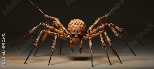 spider shaped matchstick carving,generative AI