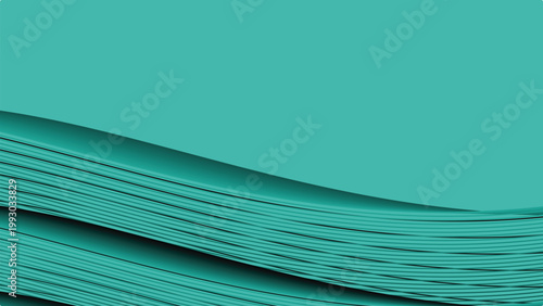фотографія Abstract teal layered wave pattern with smooth gradients, modern vector backgrou