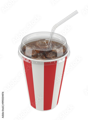 Soft Drink Cup isolated on a transparent background