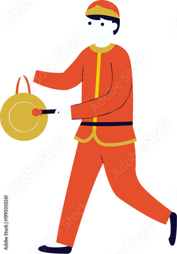 Man with gong