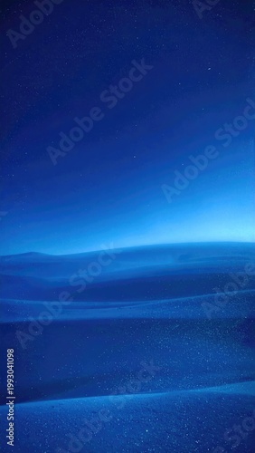 Abstract Blue Horizon Over Water Surface.