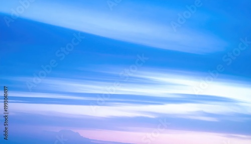 Abstract Wispy Clouds in a Blue Sky.