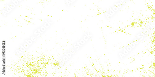 Abstract white grunge texture background with green splatter stains and subtle distressed surface design