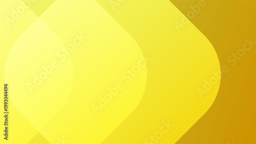 Abstract golden yellow background with overlapping geometric shapes and smooth gradients.