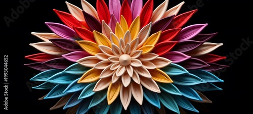 Edelweiss Flower shaped matchstick carving ,generative AI