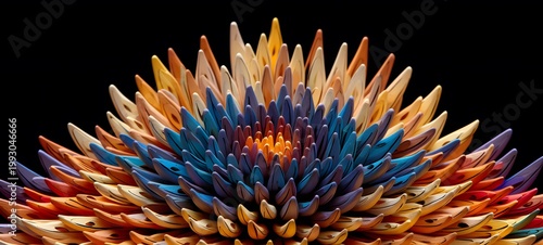lotus shaped matchstick carving,generative AI
