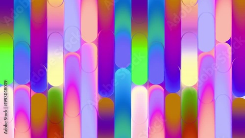 Sfondo animato arcobaleno con colori flou, loop infinito