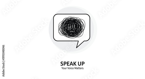 Empowerment symbols, Speak Up quotes, motivational icons, vector graphics