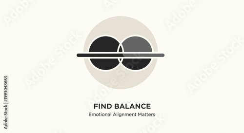 Balance, Harmony, Emotional Wellness, Mental Health Vector Icon