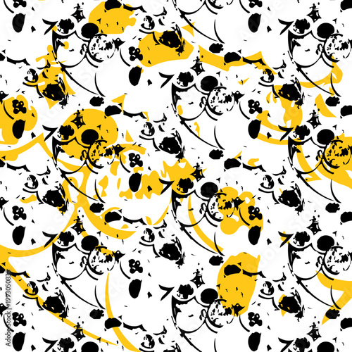 geometric color yellow pattern background texture design art print