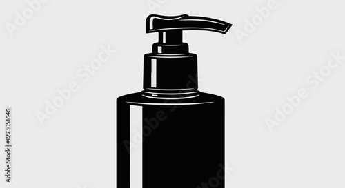 Black liquid dispenser with pump mechanism