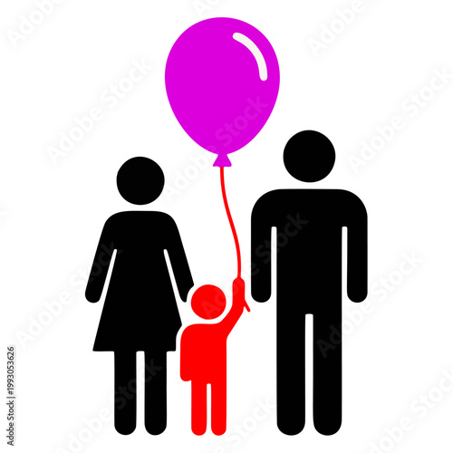 LOGO OF A HARMONIOUS COUPLE WHO LOVES EACH OTHER AND THEIR LITTLE FAMILY