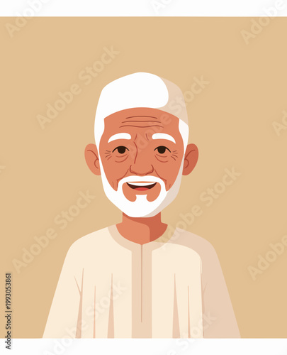 FLAT ILLUSTRATIONS OF GRANDfatHERS FROM AROUND THE WORLD FULL OF LOVE AND AFFECTION