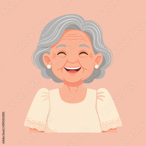 FLAT ILLUSTRATIONS OF GRANDMOTHERS FROM AROUND THE WORLD FULL OF LOVE AND AFFECTION