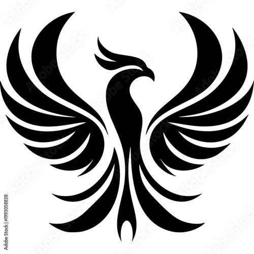 Phoenix Bird Icon Vector