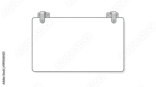 Clear Acrylic Sign Holder with Suction Cups for Glass Door Display