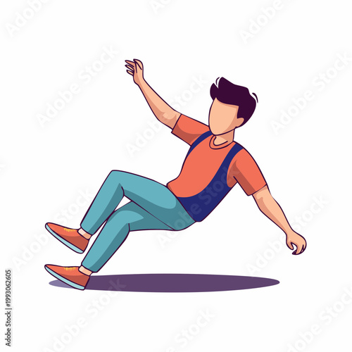 Man Falling Down