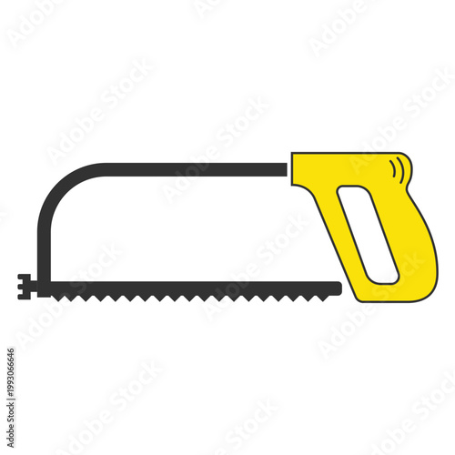 Hacksaw Icon Vector Illustration