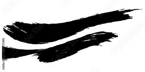 Abstract black ink brushstrokes, creating a visually striking and expressive design that captures raw artistic expression.