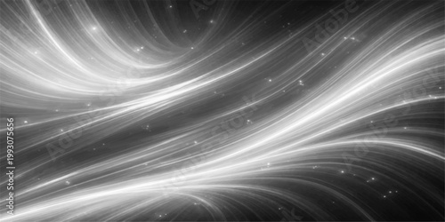 Swirling Lights and Abstract Energy, a visually captivating artwork with dynamic lines and a sense of movement. The scene evokes a feeling of energy and cosmic forces.