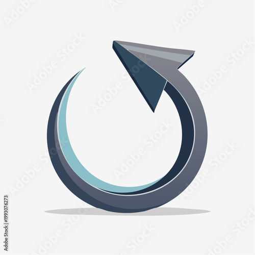 3D Circular Arrow Icon